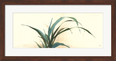 Framed Horizontal Grass I Print
