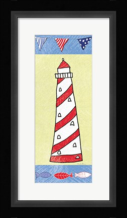 Framed Coastal Lighthouse II Print