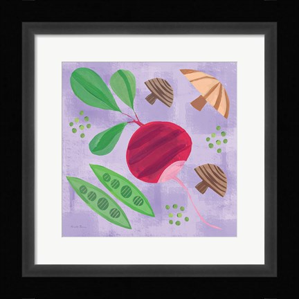Framed Veggie Time III Print