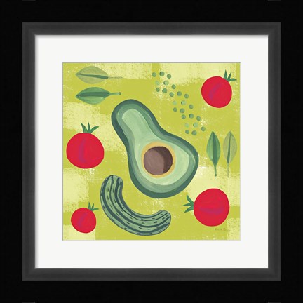 Framed Veggie Time II Print