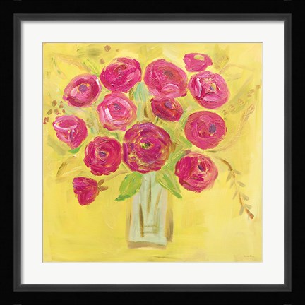 Framed Burst of Poppies Bright Print