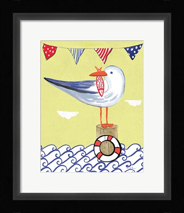 Framed Coastal Bird II Print