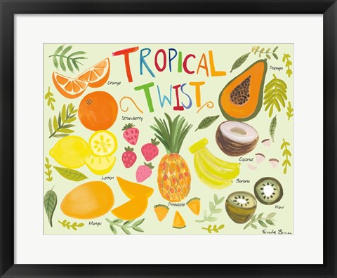 Framed Fruity Smoothie II Print