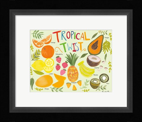 Framed Fruity Smoothie II Print