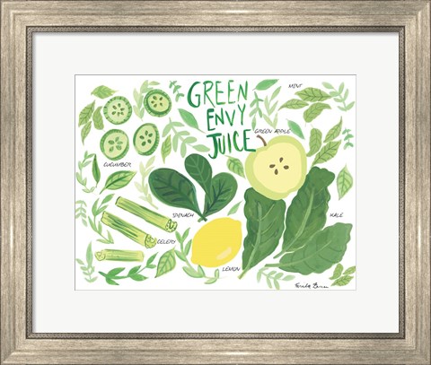 Framed Fruity Smoothie III Print