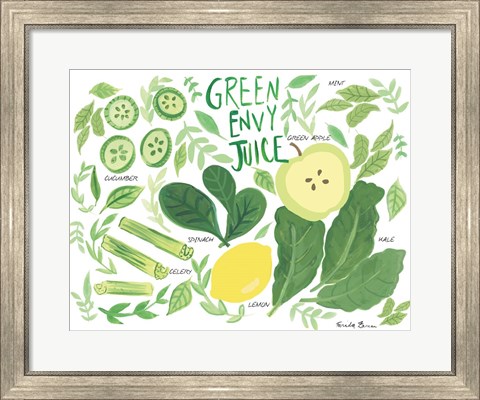 Framed Fruity Smoothie III Print