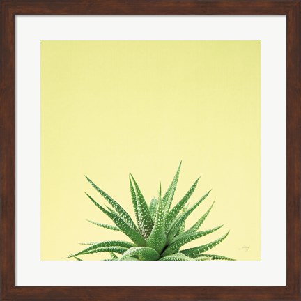 Framed Succulent Simplicity I Print