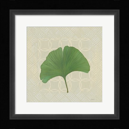 Framed Forest Leaves IV no Lines Print
