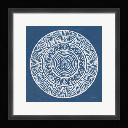 Framed Circle Designs III Print