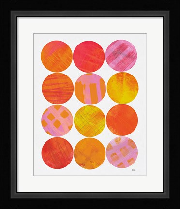 Framed Kitchen Garden Dots I Print