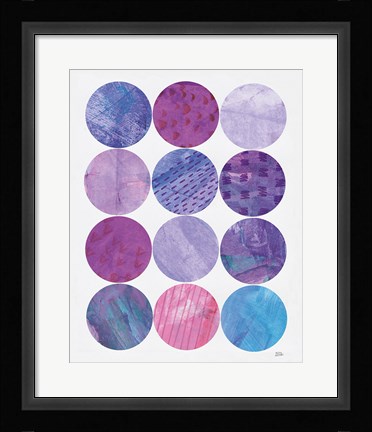 Framed Kitchen Garden Dots II Print