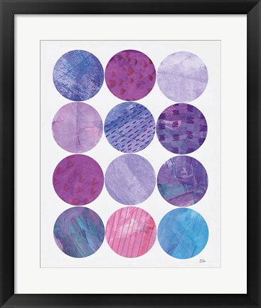 Framed Kitchen Garden Dots II Print