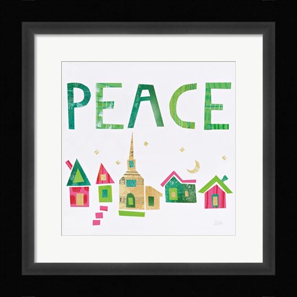 Framed Christmas Collage IV Print