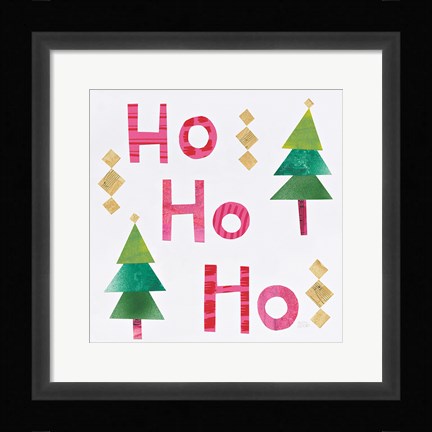 Framed Christmas Collage I Print