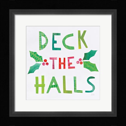 Framed Christmas Collage II Print