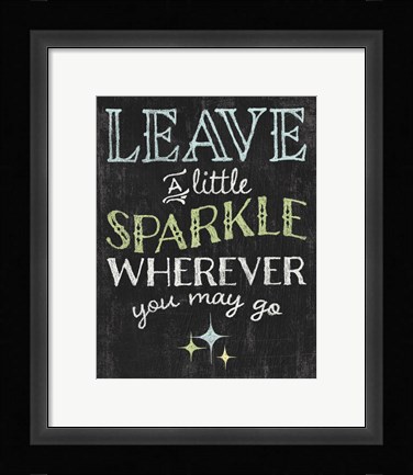 Framed Winsome Words IV Print