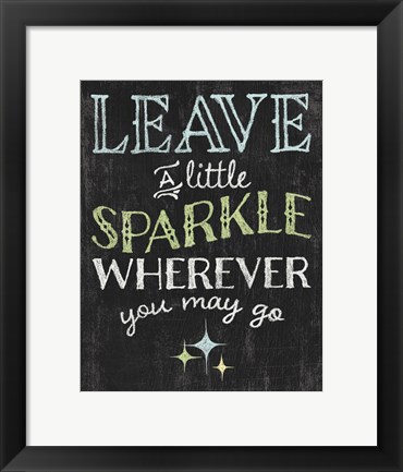 Framed Winsome Words IV Print