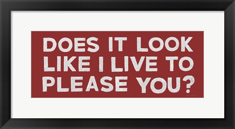 Framed Boys Sign I Print