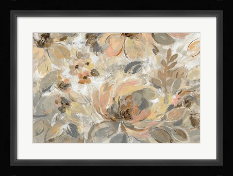 Framed Ivory Floral Print
