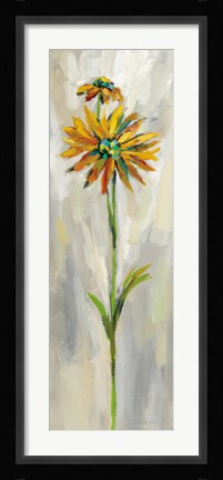 Framed Single Stem Flower III Print