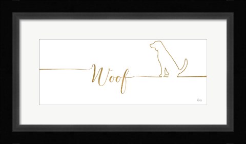 Framed Underlined Dogs IV Print