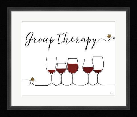 Framed Underlined Wine IX Print