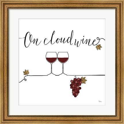 Framed Underlined Wine VIII Print
