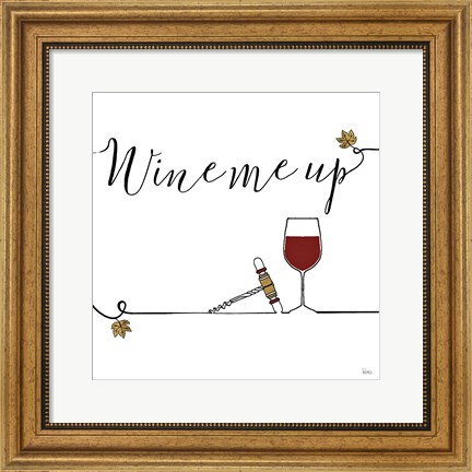 Framed Underlined Wine VII Print