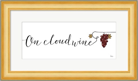 Framed Underlined Wine IV Print