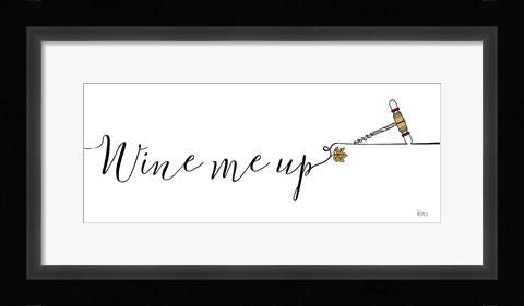 Framed Underlined Wine III Print