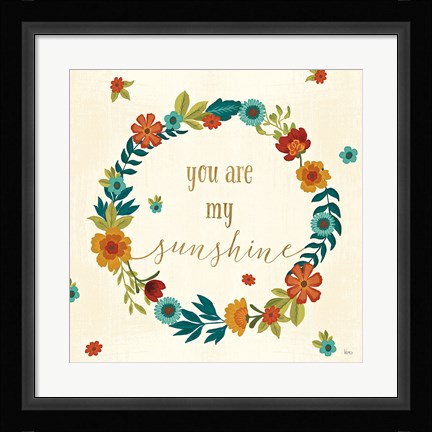 Framed Flourish III Print