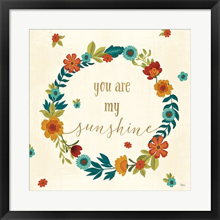 Framed Flourish III Print