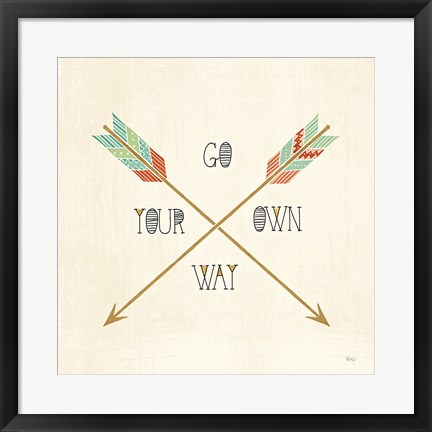 Framed Southwest Geo V Print