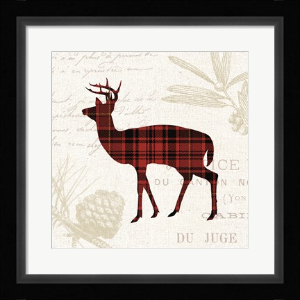 Framed Plaid Lodge II Print