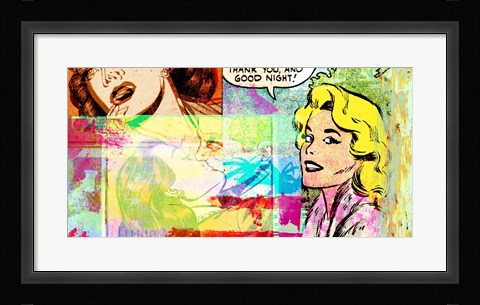 Framed Thank You and Good Night Print