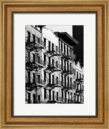 Framed Fire Escapes in Manhattan, NYC Print