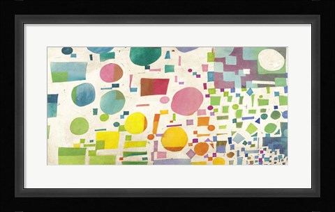 Framed Multicolor Pattern I Print