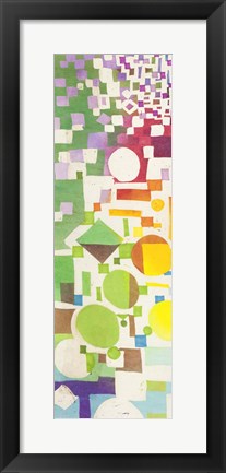 Framed Multicolor Pattern II Print
