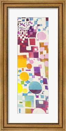 Framed Multicolor Pattern III Print