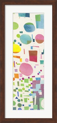Framed Multicolor Pattern IV Print