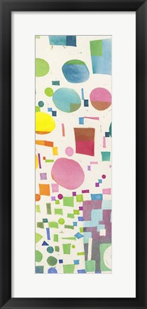 Framed Multicolor Pattern IV Print