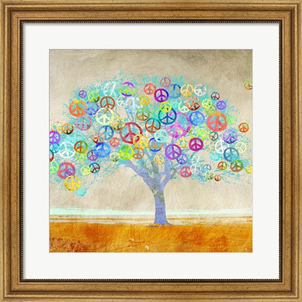 Framed Tree of Peace (detail) Print