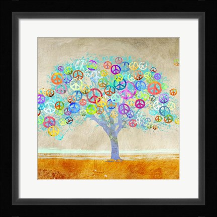 Framed Tree of Peace (detail) Print
