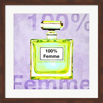 Framed 100% Femme Print