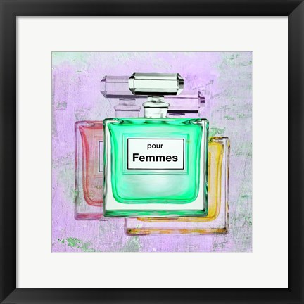 Framed Pour Femmes II Print