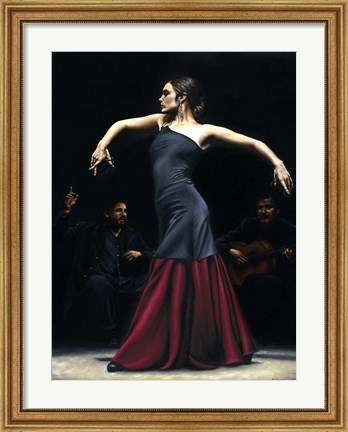 Framed Encantado por Flamenco Print