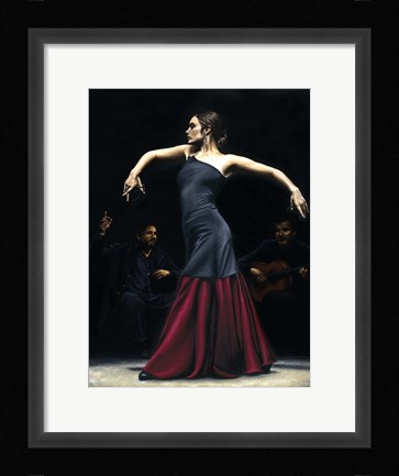 Framed Encantado por Flamenco Print