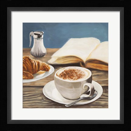 Framed Cappuccino &amp; Book Print