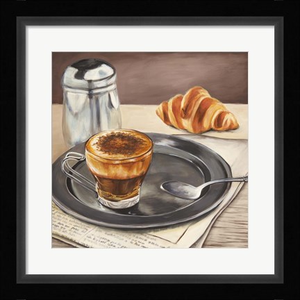 Framed Espresso &amp; News Print