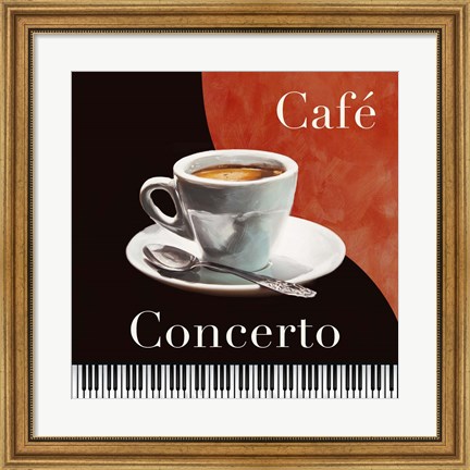 Framed Cafe Concerto Print